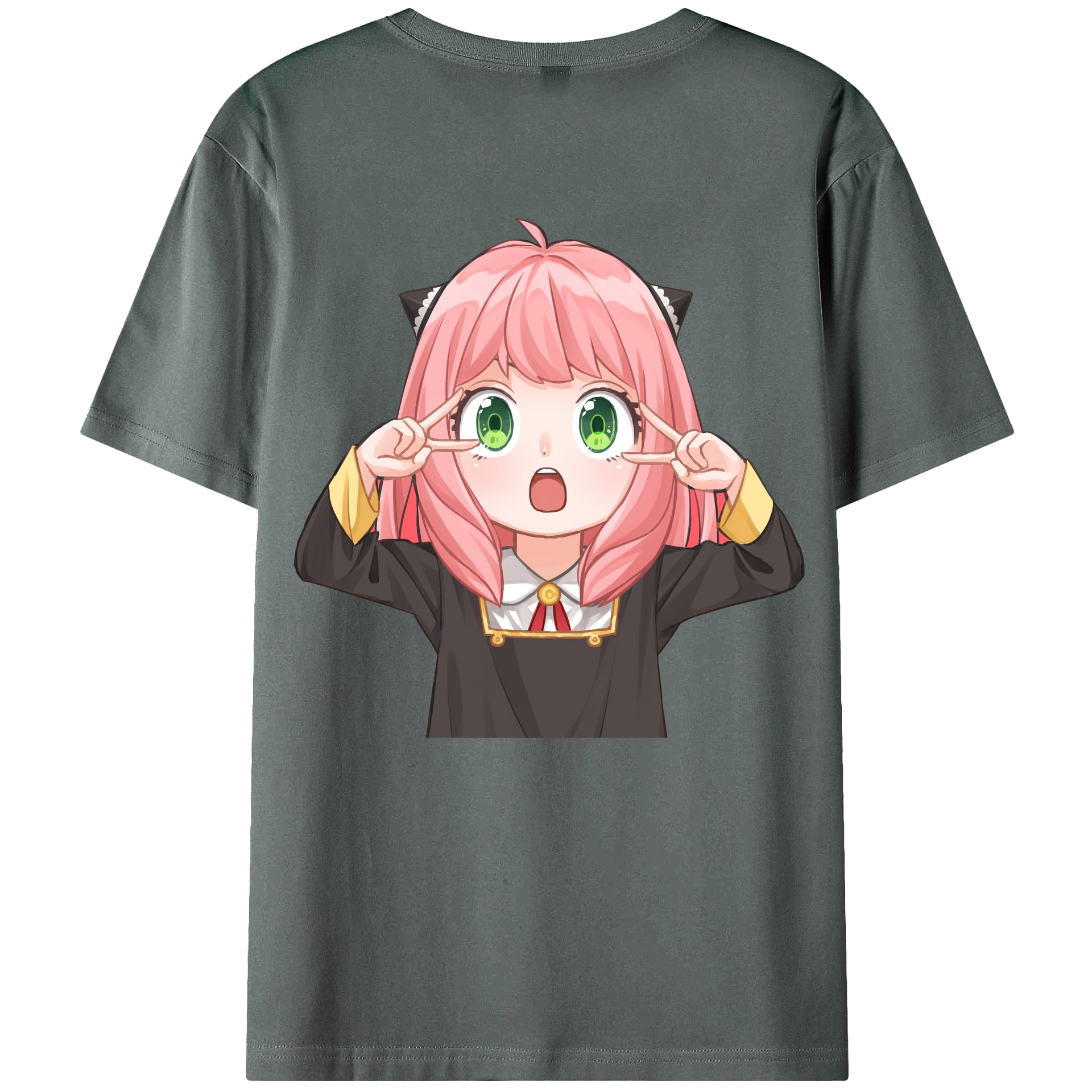 （画像用） SPY×FAMILY间谍家家酒 綿100％ メンズ半袖Tシャツ（バックプリント） 通気性